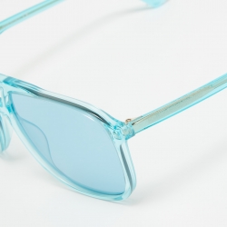 Pre Owned Gucci Light Blue GG0262S Aviator Sunglasses
