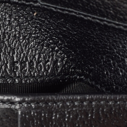 Pre Owned Gucci Black Leather Animalier Bifold Compact Wallet