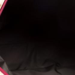 Gucci Beige/Burgundy GG Canvas Carryall Duffel Bag