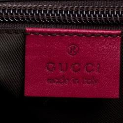 Gucci Beige/Burgundy GG Canvas Carryall Duffel Bag