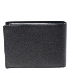 Pre Owned Gucci Dark Brown Grain Leather Bifold Wallet