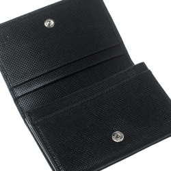 Gucci Black Textured Leather Card Case