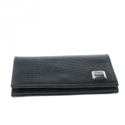Gucci Black Textured Leather Card Case