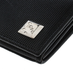 Gucci Black Textured Leather Card Case