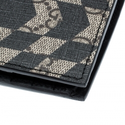 Gucci Beige/Black GG Supreme Canvas Bifold Continental Wallet