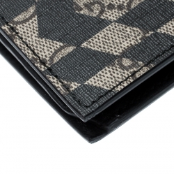 Gucci Beige/Black GG Supreme Canvas Bifold Continental Wallet
