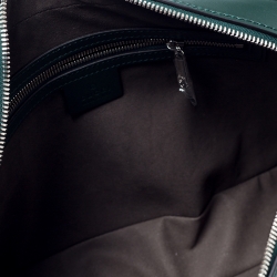 Gucci Dark Green Guccissima Leather Pouch 