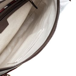 Gucci Beige GG Supreme Canvas and Leather Courrier Messenger Bag