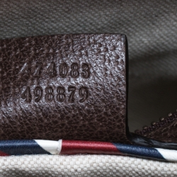 Gucci Beige GG Supreme Canvas and Leather Courrier Messenger Bag