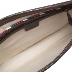 Gucci Beige GG Supreme Canvas and Leather Courrier Messenger Bag