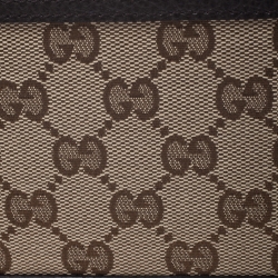Gucci Beige/Brown GG Canvas Dollar Bifold Wallet