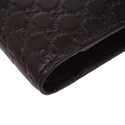 Gucci Dark Brown Microguccissima Leather Bifold Wallet