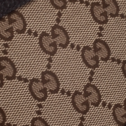 Gucci Beige/Brown GG Canvas and Leather Bi-fold Wallet