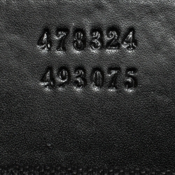 Gucci Black GG Supreme Canvas and Leather Web Backpack