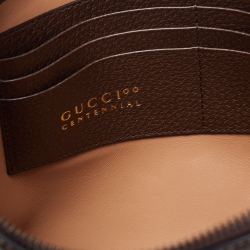 Gucci Multicolor Print Canvas and Leather 100 Centennial Pouch