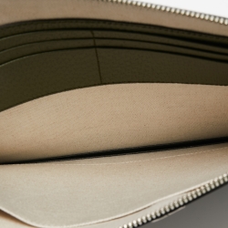 Gucci Fatigue Green Leather GG Marmont Pouch