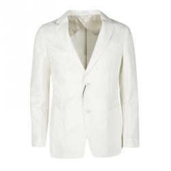 Gucci Cream Textured Regular Fit Tailored Blazer L