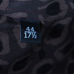 Gucci Dark Brown Leopard Printed Cotton Button Front Shirt 3XL