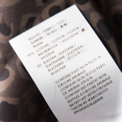 Gucci Dark Brown Leopard Printed Cotton Button Front Shirt 3XL