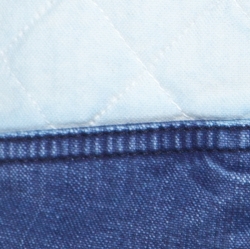 Gucci Blue Monochrome Quilted Denim Convertible Sleeve Jacket M