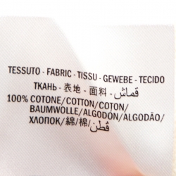 مملوكة مسبقًا سويتشيرت غوتشي قطن طباعة سيتيز وشعار أبيض M