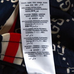 مملوكة مسبقًا Gucci Navy Blue GG Jacquard Knit Joggers L