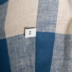 مملوكة مسبقًا جاكيت غوتشي دنيم أزرق باهت حلية قلب وتطريز كبير الحجم مقاس صغير جدًا - إكس سمول