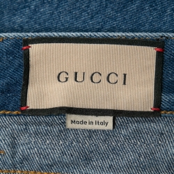 Gucci Blue Light Wash Tapered Jeans L / Waist 35"