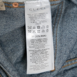 Gucci Blue Light Wash Tapered Jeans L / Waist 35"