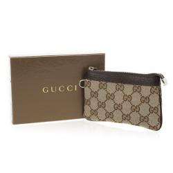 مملوكة مسبقًا Gucci Beige Monogram Coin Purse
