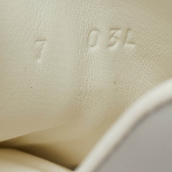 Pre Owned Gucci White Perforated Interlocking G Leather Ace Sneakers Size 41