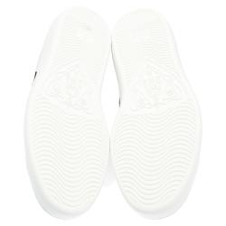 Pre Owned Gucci White Leather Ace Snake Sneakers Size 40