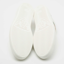 مملوكة مسبقًا Gucci White Leather Ace Sneakers Size 44