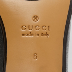 Pre Owned Gucci Black Leather Jordaan Horsebit Slip On Loafers Size 40