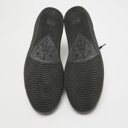 مملوكة مسبقًا حذاء رياضي غوتشي  آيس جلد أسود مطرز نحلة بعنق مرتفع مقاس 42