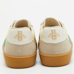 Pre Owned Gucci Multicolor Leather and Suede G74 Sneakers Size 42