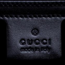 Gucci Black Mesh Embroidered Hollywood Backpack 