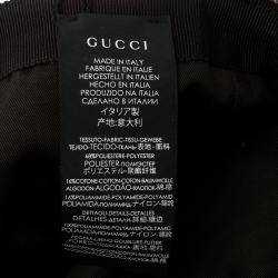 مملوكة مسبقًا كاب بيسبول غوتشي كانفاس غوتشيسيما بيج وجلد بشريط ويب XL