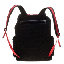Gucci Black Mesh Fabric Hollywood Embroidered Backpack