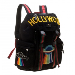 Gucci Black Mesh Hollywood Backpack