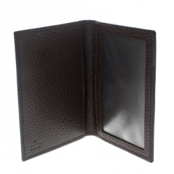 Pre Owned Gucci Beige/Brown GG Canvas and Leather Passport Cover