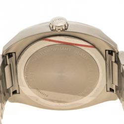 Pre Owned Gucci Black Stainless Steel 142.2 Men's Wristwatch 44 mm