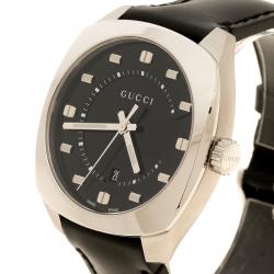 Gucci Black Stainless Steel 142.3 Men's Wristwatch 40 mm 