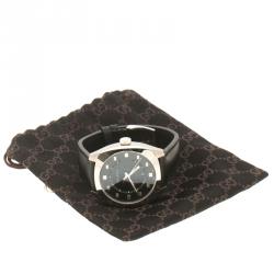 Gucci Black Stainless Steel 142.3 Men's Wristwatch 40 mm 