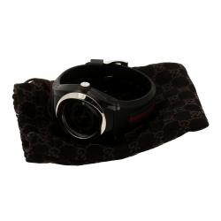 Gucci Black Nylon and Stainless Steel Sync 137.1 Men's Wristwatch 46 mm