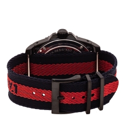 Gucci Black PVD Coated Stainless Steel Dive Snake Embroidered 136.2 Men's Wristwatch 45 mm