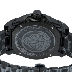 Gucci Black PVD Coated Stainless Steel Dive 136.2 Men's Wristwatch 45 mm