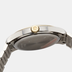Gucci Silver Two Tone Stainless Steel G-Timeless 126.4 Man's Wristwatch 40mm