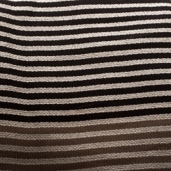 Gucci Beige Striped Cotton and Silk Guccissima Scarf