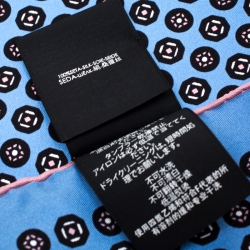 Gucci Powder Blue Printed Silk Royal Pocket Square 